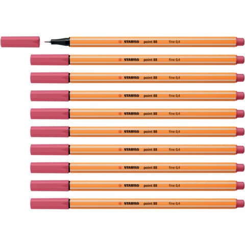 Fineliner Stabilo Point 88® 0,4 mm rosso fragola 88/49